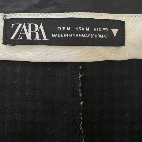 Zara Checked Shorts Size M - Picture 5 of 7